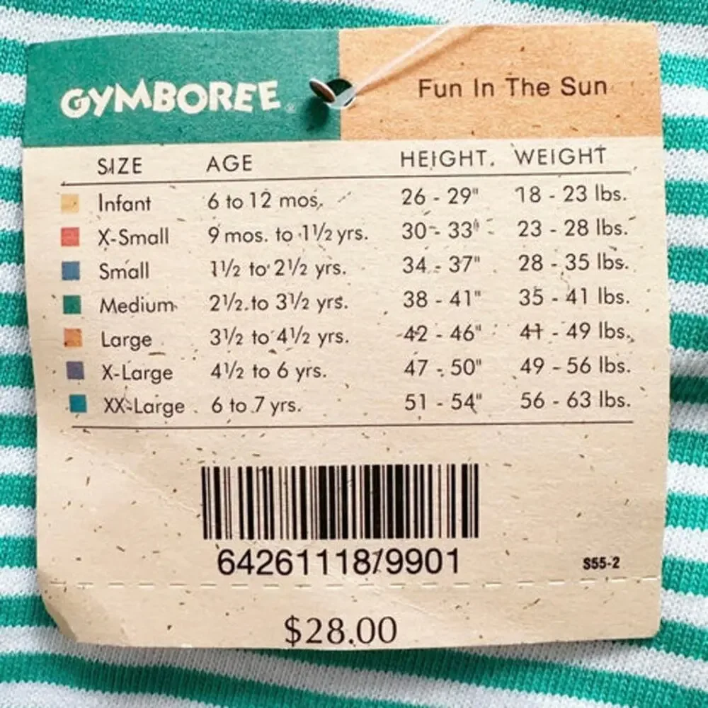Vtg 90s Gymboree Rainbow Tag Colorblock Corduroy Overalls & Hat Set 18-24M Small